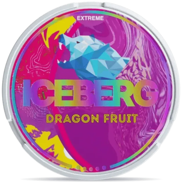 fruit flavored tobacco pouches ICEBERG Dragon Fruit Extreme Slim 50mg⚡️Express Shipping – Nicotinos