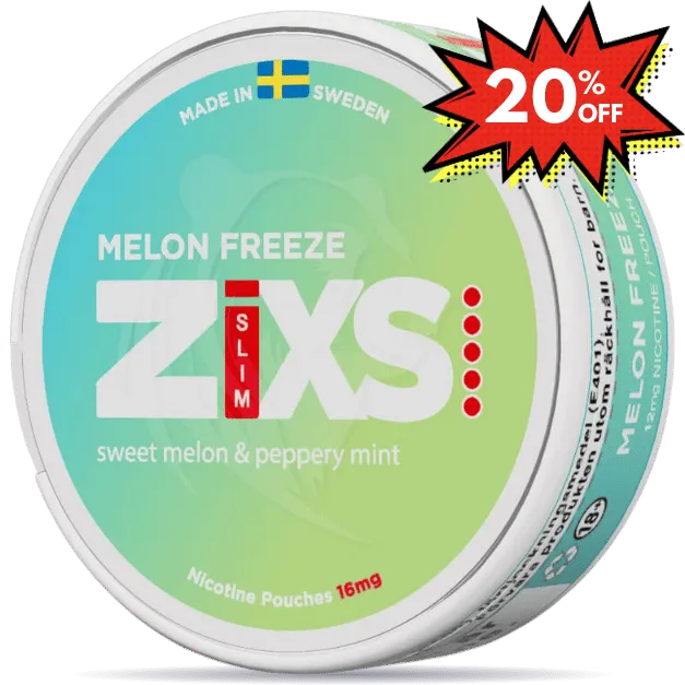ささっぺ ZIXS Melon Freeze Slim ⚡️ Express Shipping ⚡️ 10% Off – Nicotinos