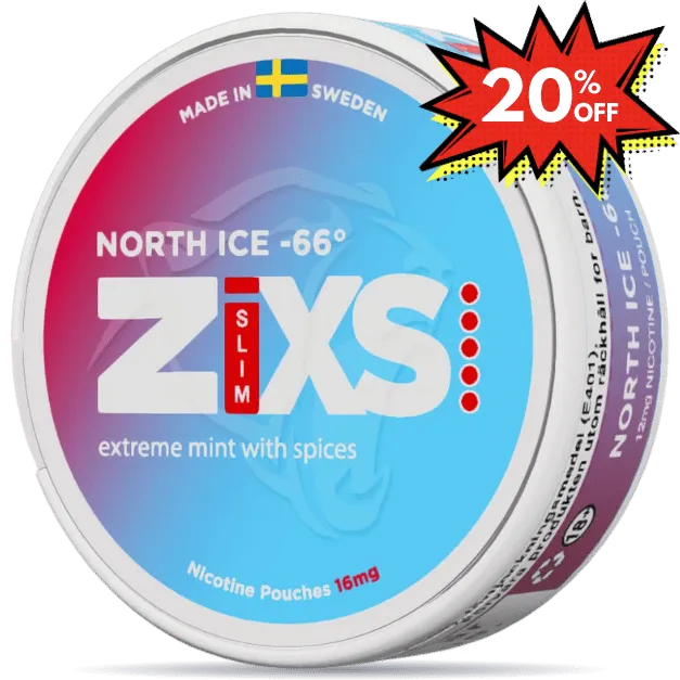 ZIXS North Ice 66 Slim ⚡️ Express Shipping ⚡️ 10% Off – Nicotinos
