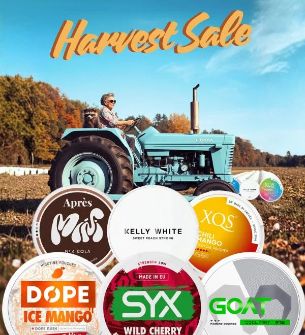 farmer harvesting all the pouches