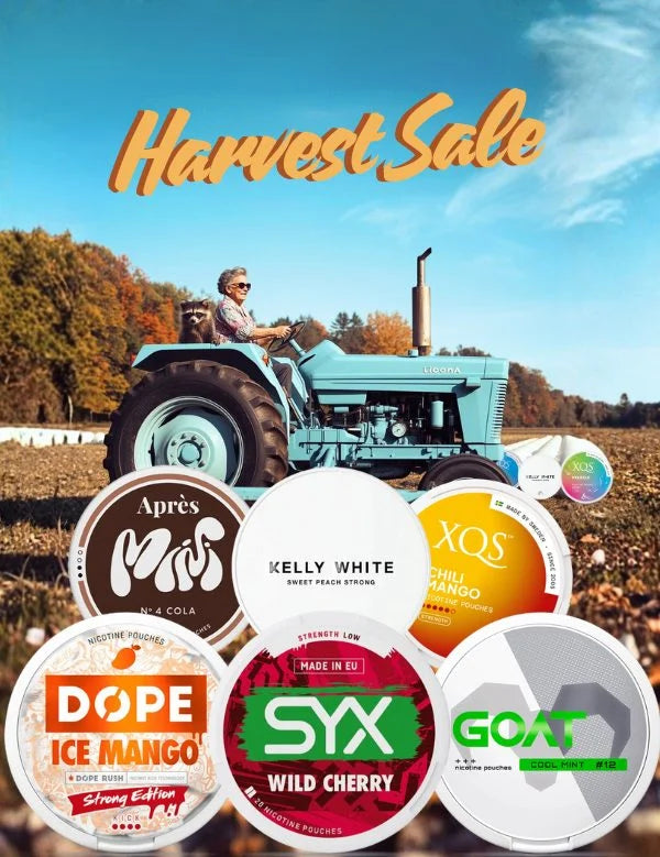 farmer harvesting all the pouches