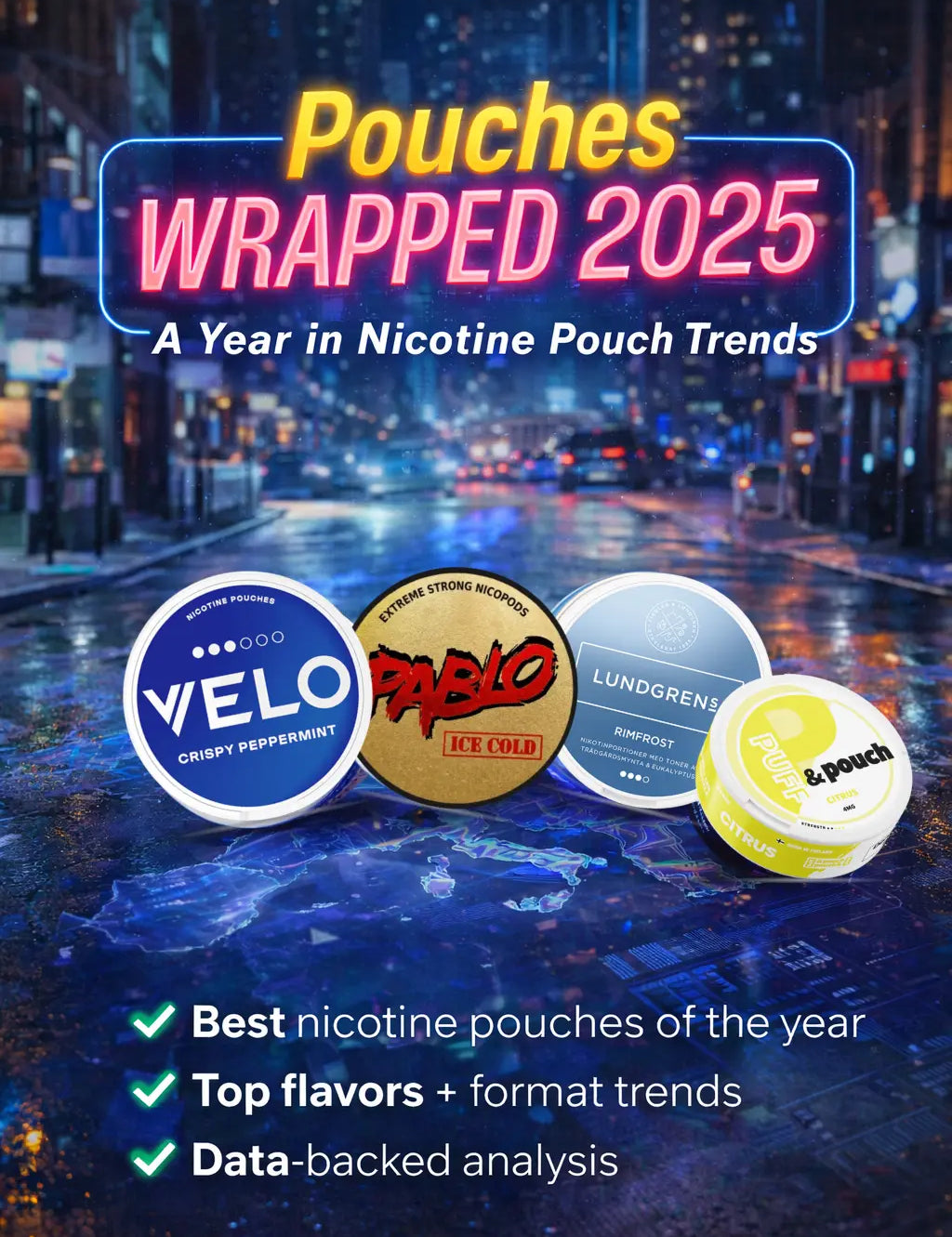 Nicotine pouches wrapped 2025