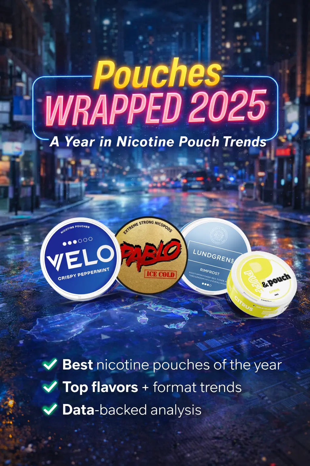 Nicotine pouches wrapped 2025