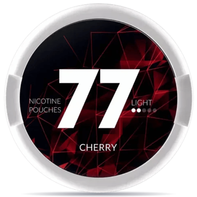 77  Cherry Light nicotine pouch can