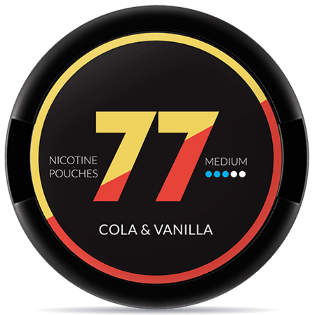 77 Cola Vanilla Medium nicotine pouch can