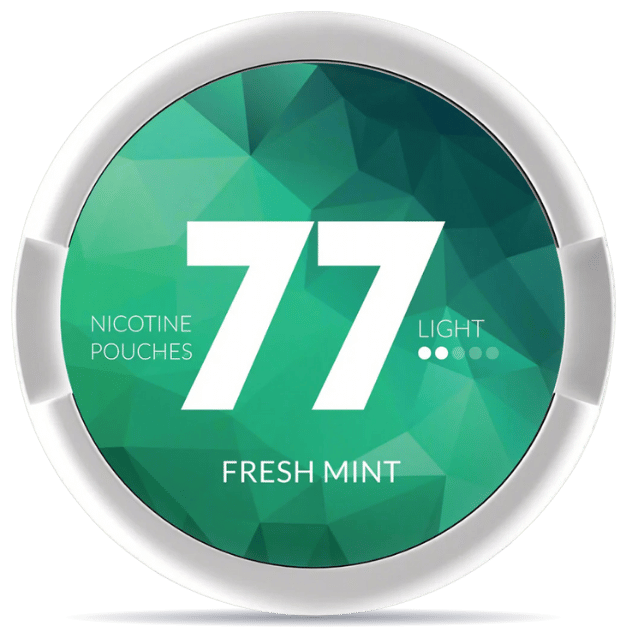 77 Fresh Mint Light nicotine pouch can