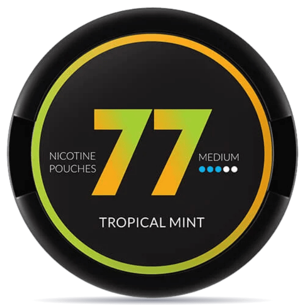 77 Tropical Mint Medium nicotine pouch can