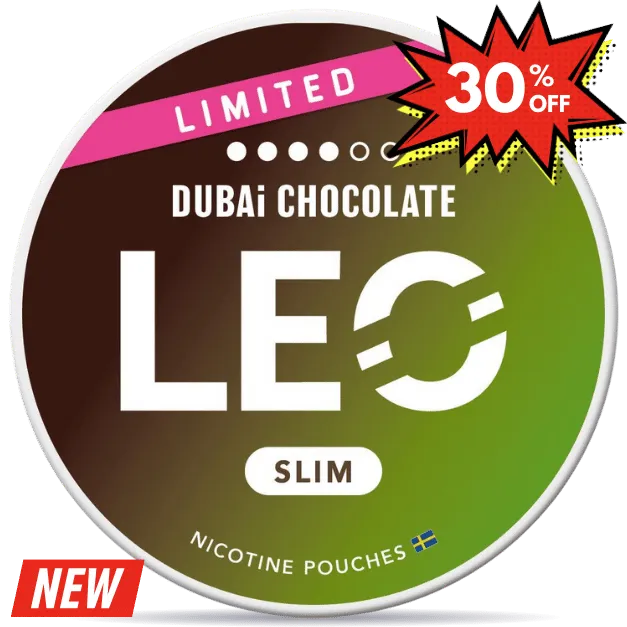 LEO Dubai Chocolate nicotine pouches