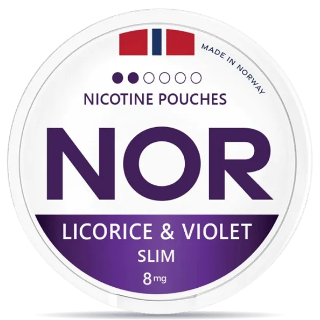 NOR Licorice & Violet 8mg Slim