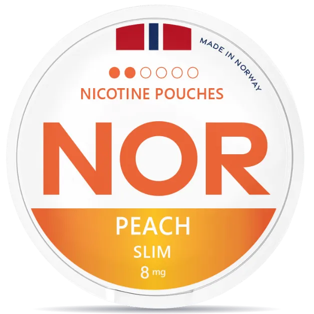 NOR Peach Slim 8mg can