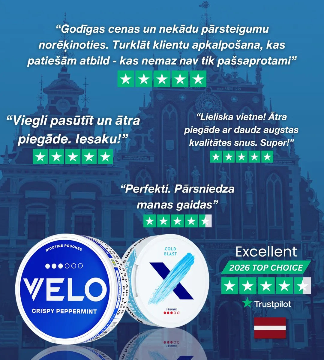 Nicotinos atsauksmes Latvija – ātra piegāde un uzticams veikals