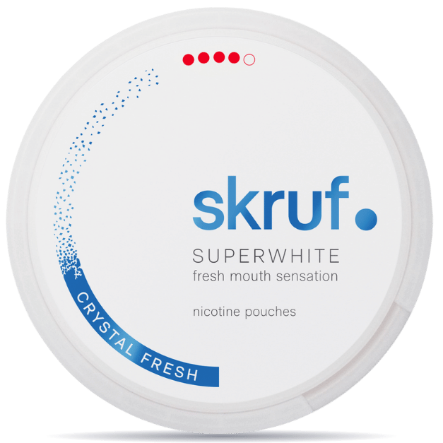 Skruf Superwhite Crystal Fresh Extra Strong