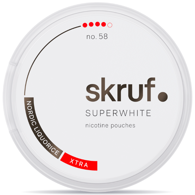 SKRUF Superwhite No.58 Nordic Liquorice Extra Strong