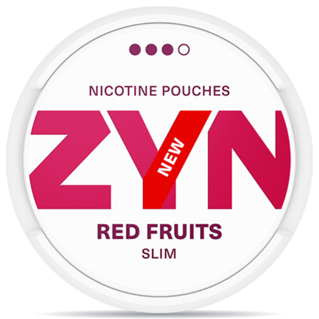 ZYN Slim Red Fruits Slim nicotine pouch can